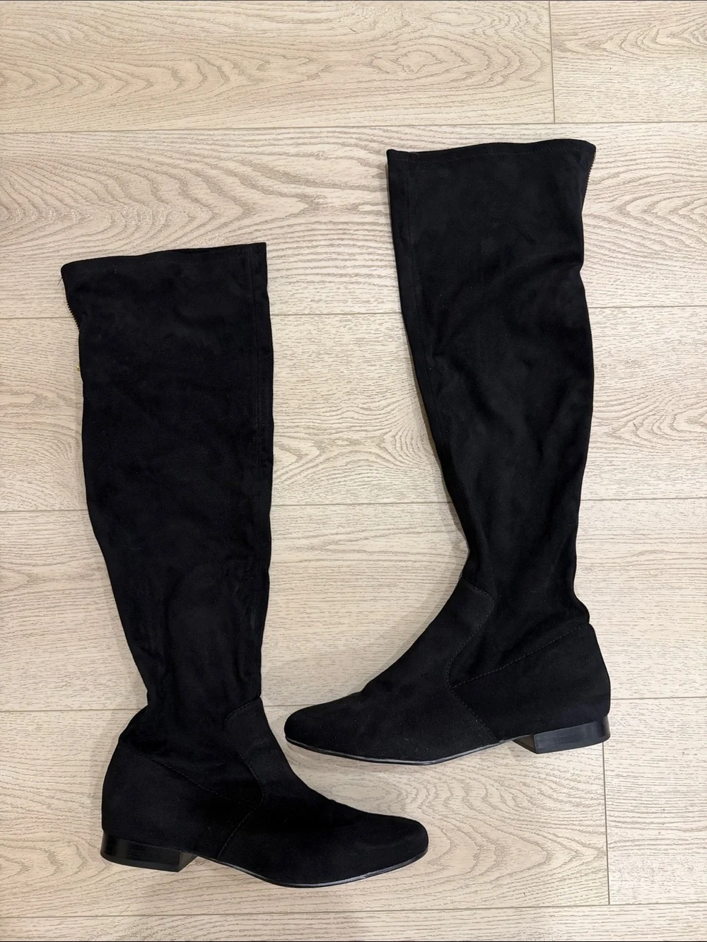 Ivanka Trump Black Over-The-Knee Flat Boot